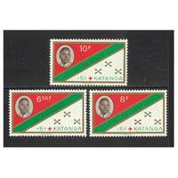 Katanga: 1961 Charity Set of 3 Stamps Scott B1/3 MUH #RW464