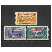 Free French Forces: 1942 OPT On Syria/Lebanon Set of 3 Stamps Scott M1/3 MUH #RW465