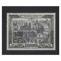Reunion: 1951 CFA 500f ON 1000f Single Stamp Scott C41 CTO #RW465