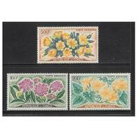 Congo Rep: 1961 Flowers Airmail Set of 3 Stamps Scott C2/4 MUH #RW466