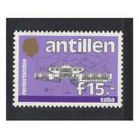 Netherlands Antilles: 1989 15g Saba Building Single Stamp Scott 555 MUH #RW478