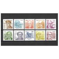 Palau: 1999 Personalities Set/10 TO $3.20 Scott 485/94 MUH #RW480