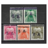Algeria: 1962 Postage Due Set/5 Stamps Scott J49/53 MUH #RW452