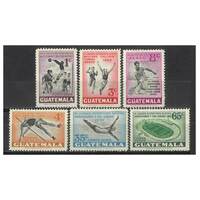 Guatemala: 1950 Games Airmail Set/6 Stamps Scott C171/76 MLH #RW483