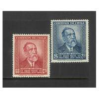 Chile: 1950 UPU Anniversary Set/2 Stamps Scott 260/61 MUH #RW483