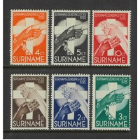 Suriname: 1935 Moravian Mission Set/6 Stamps Scott B16/21 MLH #RW483