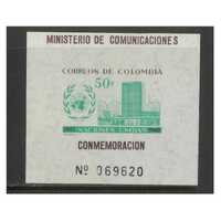 Colombia: 1960 UN Anniversary Mini Sheet Scott 725 MUH #RW486