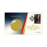 Australia 2022 In Memoriam: HRH Prince Philip Stamp and Medallion Cover