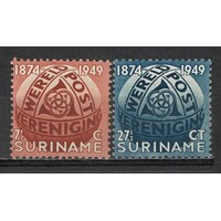 Surinam: 1949 UPU Set/2 Stamps Scott 238/39 MUH #RW497
