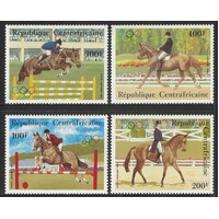 Central African Republic: 1983 Equestrian Set/4 Stamps Scott C287/90 MUH #RW498
