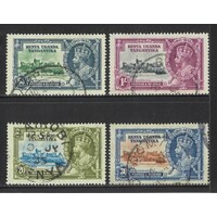 Kenya, Uganda & Tanganykia: 1935 Silver Jubilee Series Set/4 Stamps SG 124/27 Fine Used #BR302