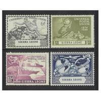 Sierra Leone: 1949 UPU Omnibus Issues Set/4 Stamps SG 205/08 MUH #BR305