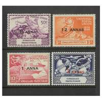 Somaliland: 1949 UPU Omnibus Issues Set/4 Stamps SG 121/24 MUH #BR305