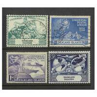 Falkland Islands: 1949 UPU Omnibus Set/4 Stamps SG 168/71 FU #BR306