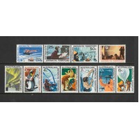Australian Antarctic Territory: 1966-1968 Pictorial Set/11 Stamps SG 8/18 MUH #BR307