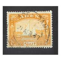 Aden: 1937 Dhow 2R Yellow Single Stamp SG 10 FU #BR310
