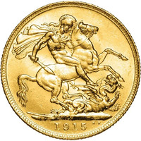 Gold Sovereign Coin  
