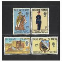 Falkland Islands: 1970 Defence Force Jubilee Set/4 Stamps SG 254/57 MUH #BR314