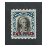 Cook Islands: 1931 2d Surcharge Watermarked Single Stamp SG 94 MUH #BR315