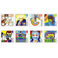 Great Britain 2022 Heroes of the Covid Pandemic Set of 8 Stamps MUH