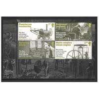 Great Britain 2021 Industrial Revolutions - Steel-making at Sheffield Booklet Pane of 4 Stamps MUH