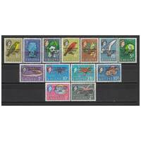 Tristan Da Cunha: 1963 Resettlement OVP'T Set/13 Stamps TO 10/- SG 55/67 MUH #BR324