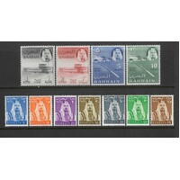 Bahrain: 1964 Sheikh, Airport And Harbour Set/11 Stamps TO 10R SG 128/38 Fresh MUH #BR326