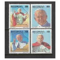 Botswana: 1988 Pope John Paul II Set/4 Stamps SG 440/43 MUH #BR328