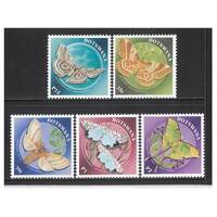 Botswana: 2000 Moths Set/5 Stamps SG 688/92 MUH #BR328