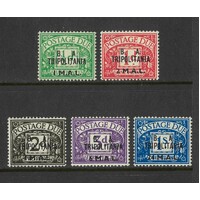 Tripolitania:  1950 "B.A. Tripolitania" Postage Due Set/5 Stamps SG TD6/10 MVLH #BR329