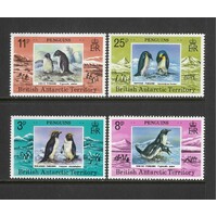 British Antarctic Territory: 1979 Penguins Set/4 Stamps SG 89/92 MUH #BR330