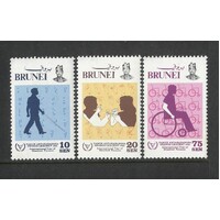 Brunei: 1981 Disabled Year Set/3 Stamps SG 273/75 MUH #BR331