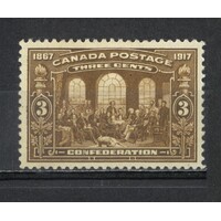 Canada: 1917 50th Anniversary 3c Bistre-Brown Single Stamp SG 244 MLH #BR332