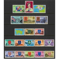 Jersey: 1976-1980 Pictorials Set/19 Stamps TO £2 SG 137/55 MUH #BR335