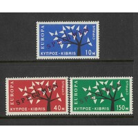 Cyprus: 1963 Europa Set/3 Stamps OPT Specimen SG 249/51 MUH #BR338