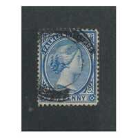 Falkland Islands: 1896 QV 2½d Ultra-Marine With WMK Reversed Single Stamp SG 30ax Used #BR340