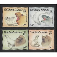 Falkland Islands: 1987 Seals Set/4 Stamps SG 543/46 MUH #BR341