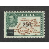 Fiji: 1941 2½d Surcharge Single Stamp SG 267 MUH #BR348