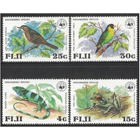 Fiji: 1979 WWF Endangered Wildlife Set/4 Stamps SG 564/67 (Scott 397/400) MUH #BR349