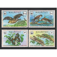 Mauritius: 1978 WWF Endangered Species Set/4 Stamps SG 557/60 MUH #BR351