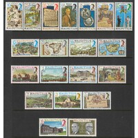 Mauritius: 1978 Historical Undated Set/20 Stamps TO 25R SG 529A/48A MUH #BR351