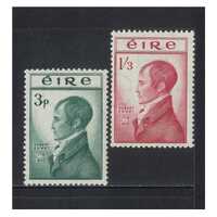 Ireland: 1953 Emmet Anniversary Set/2 Stamps SG 156/57 MLH #BR357