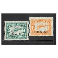 South West Africa: 1930 4d, 1/- Airs SG 72/73 MLH #BR358