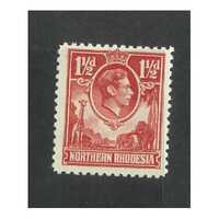 Northern Rhodesia: 1938 KGVI 1½d Carmine Single Stamp SG 29 MUH #BR358