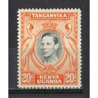 Kenya, Uganda, Tanganyika: 1941 KGVI/Cranes 20c p14 Single Stamp SG 139a MVLH #BR359