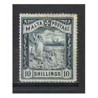 Malta: 1899 10/- St. Paul Single Stamp SG 35 MH #BR361