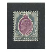 Malta: 1903 KEVII WMK Crown CA 2d Single Stamp SG 40 Fresh MUH #BR361