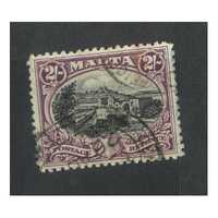 Malta: 1930 "Postage/Revenue" 2/- Mdina Single Stamp SG 205 FU #BR361