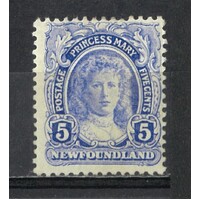 Newfoundland: 1911 5c Princess Mary Single Stamp SG 121 MLH #BR366