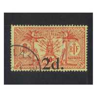 New Hebrides-British: 1920 2d/40c French WMK Single Stamp SG 35 FU #BR417
